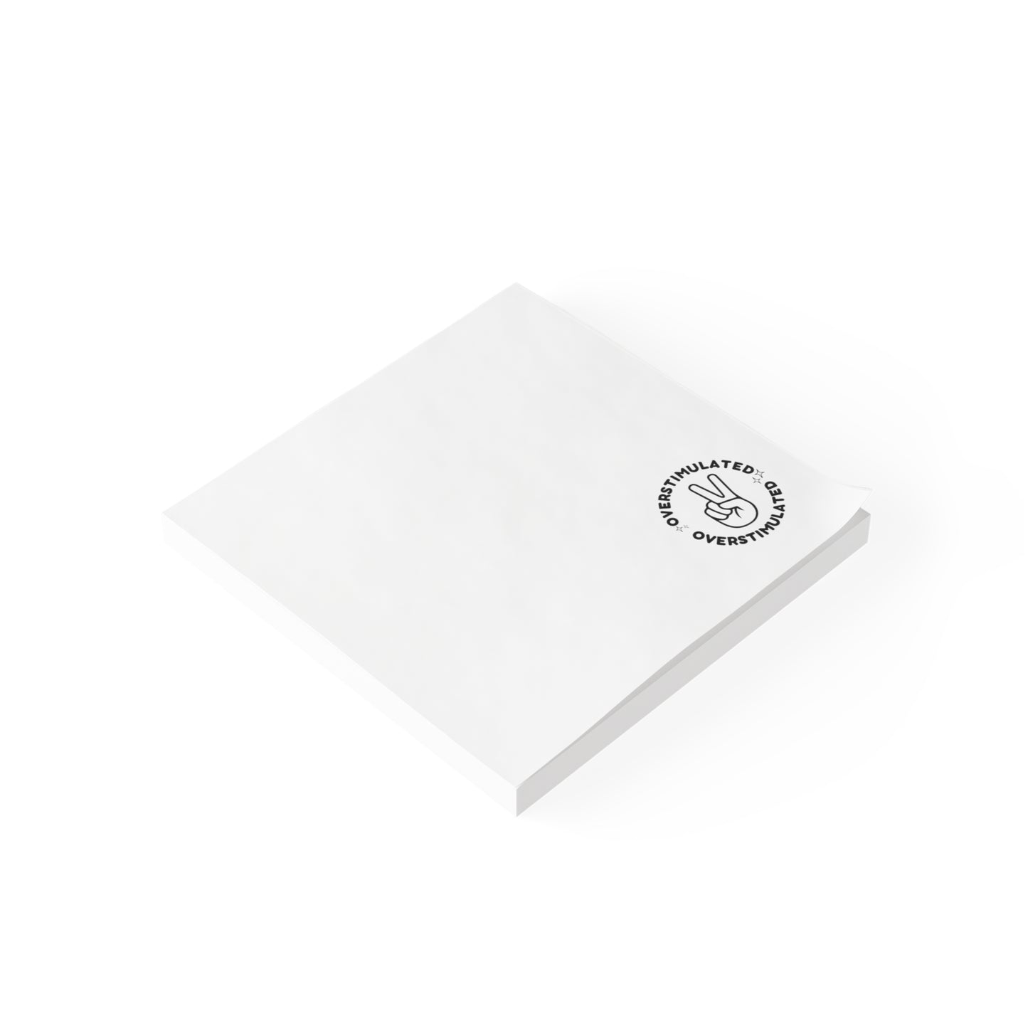 Overstimulated - Post-it® Note Pads - white