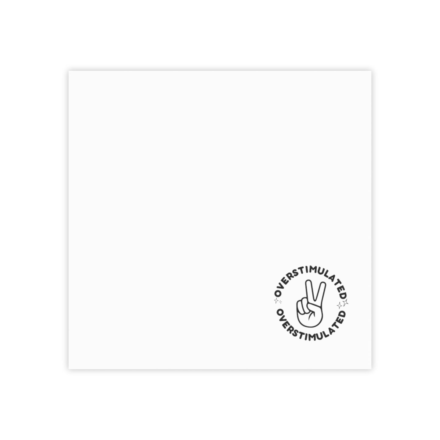 Overstimulated - Post-it® Note Pads - white