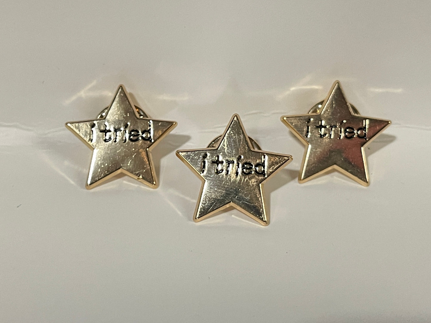 I tried GOLD STAR Pin