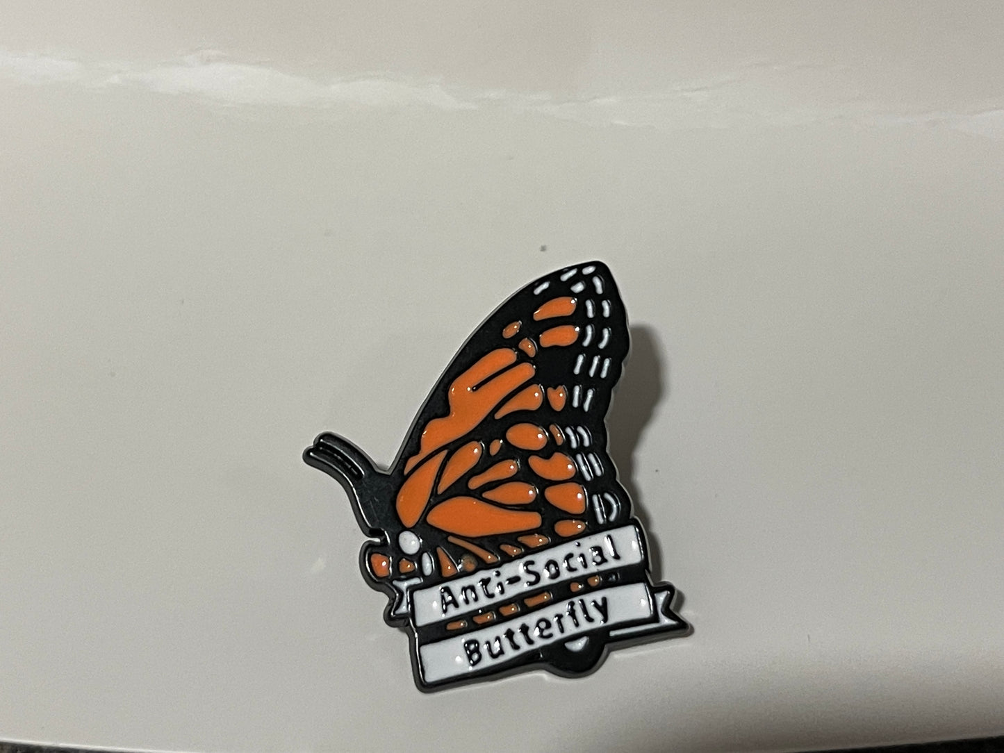 Antisocial Butterfly Pin