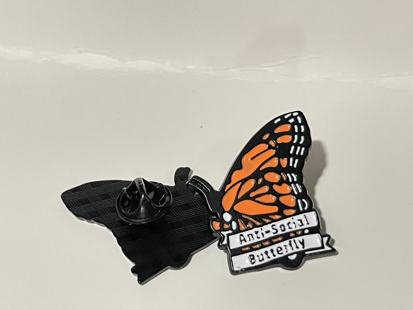 Antisocial Butterfly Pin