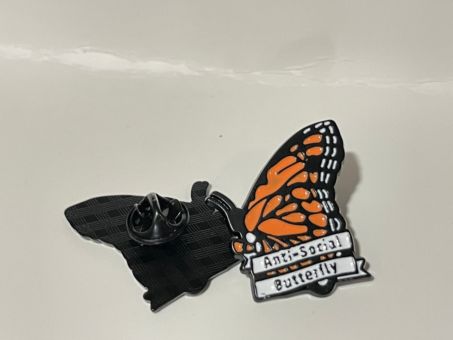 Antisocial Butterfly Pin