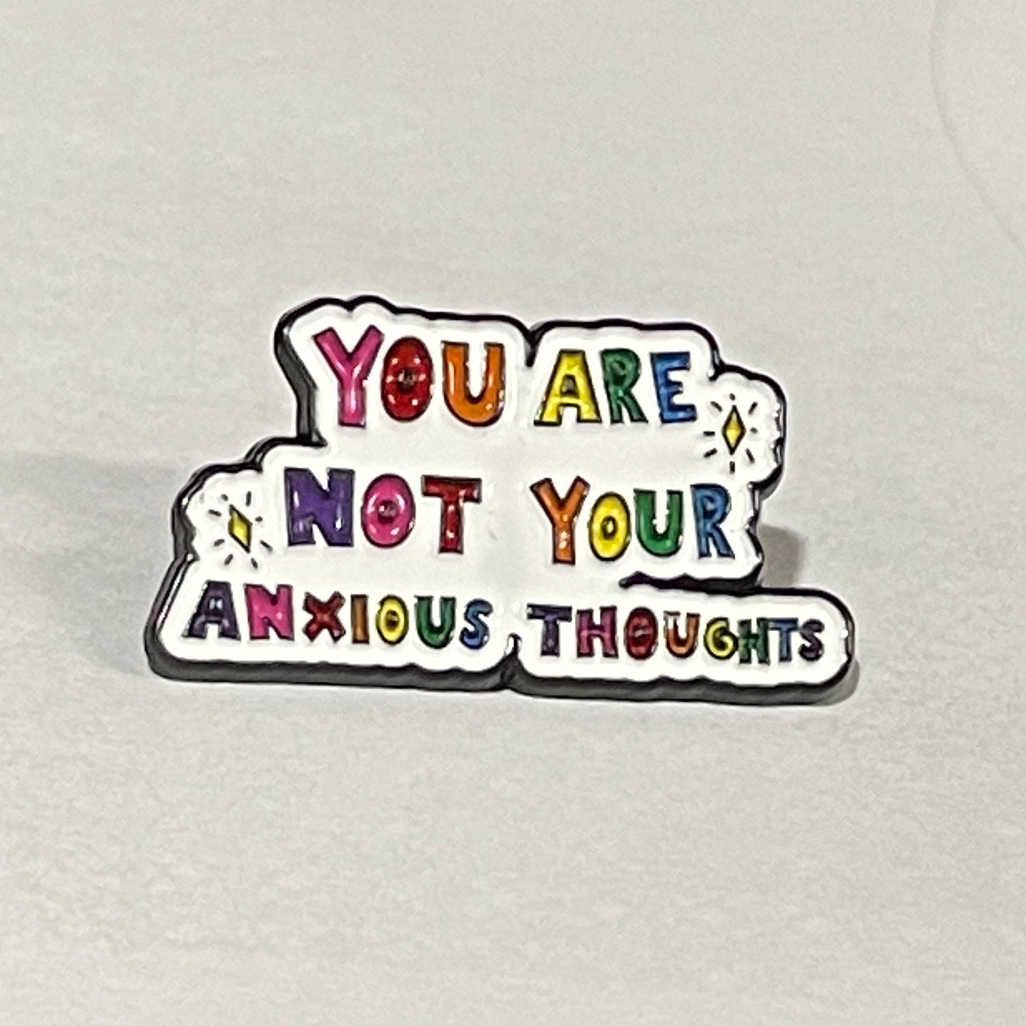 Anxious Thoughts Rainbow Pin